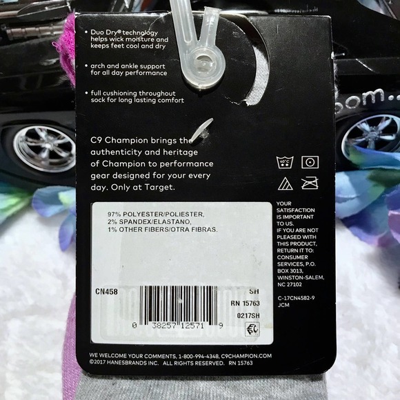 Champion C9 NWT 2 Pairs Over the Calf Socks for Girls L (4-9) - Picture 7 of 7